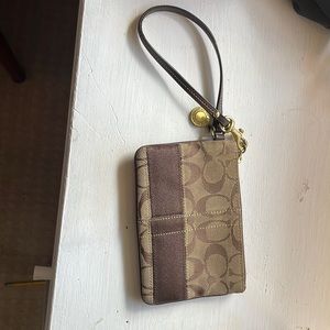 Coach wristlet purse